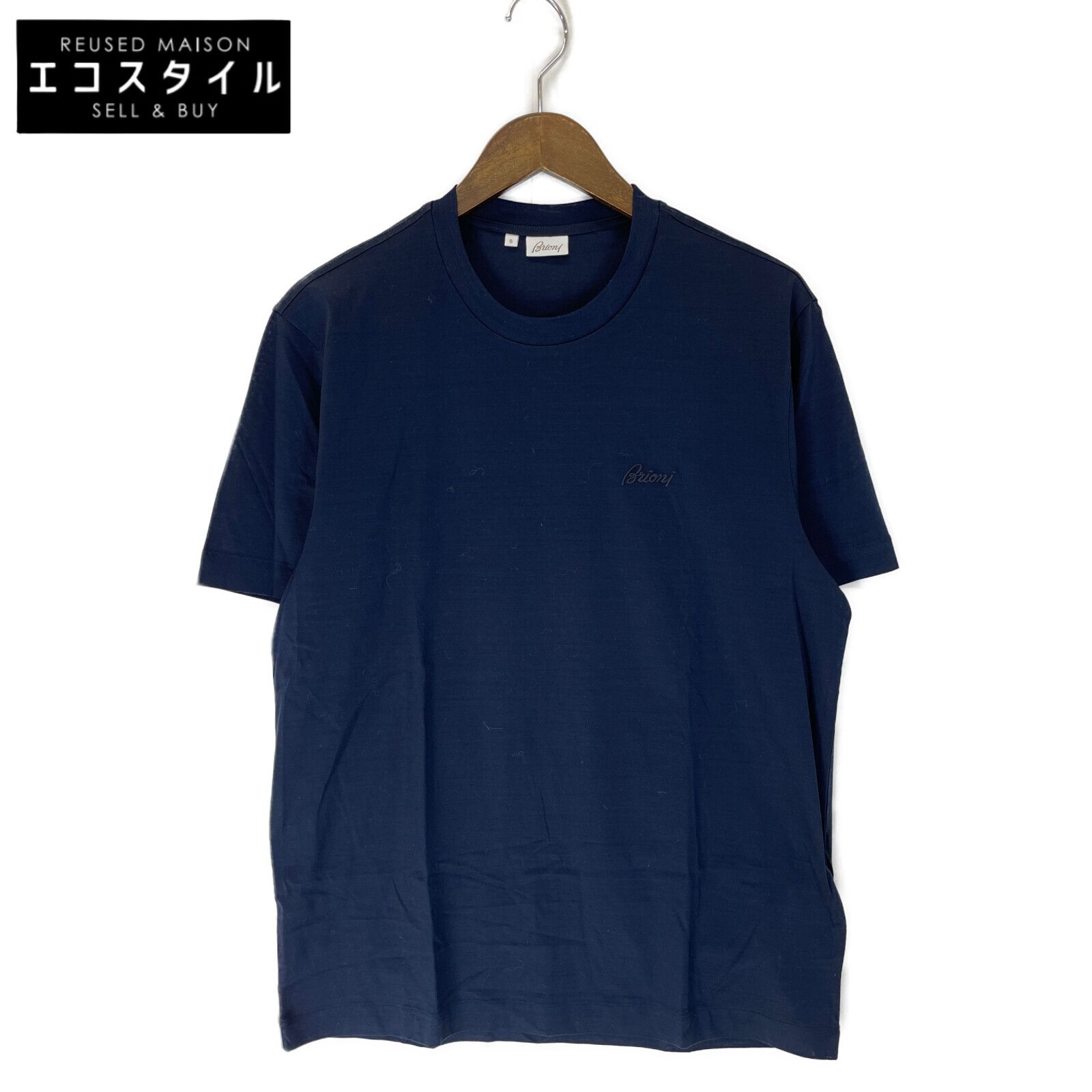 Brioni ブリオーニ UJCA0L PZ600 4100 ﾈｲﾋﾞｰ Tｼｬﾂ S - メルカリ