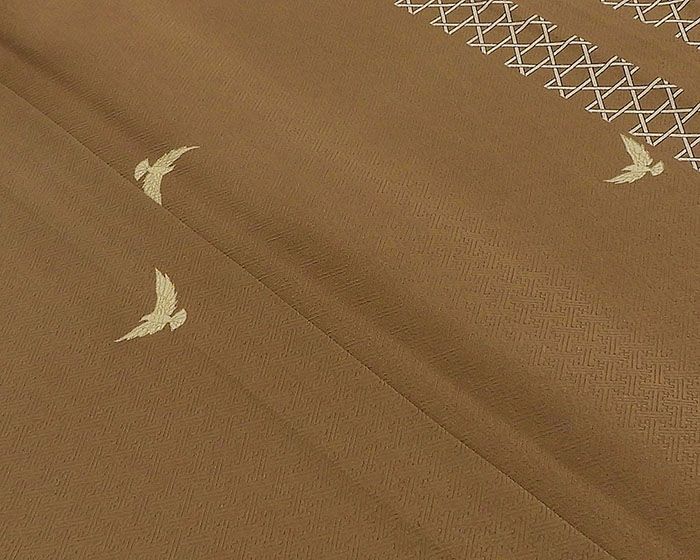 単衣 小紋 正絹 単衣 鳩篭目模様 身丈163cm 裄丈66.5cm 小紋 美品 リサイクル 着物 wc010 単衣 小紋 正絹 単衣 鳩篭目模様 身丈163cm 裄丈66.5cm 小紋 美品