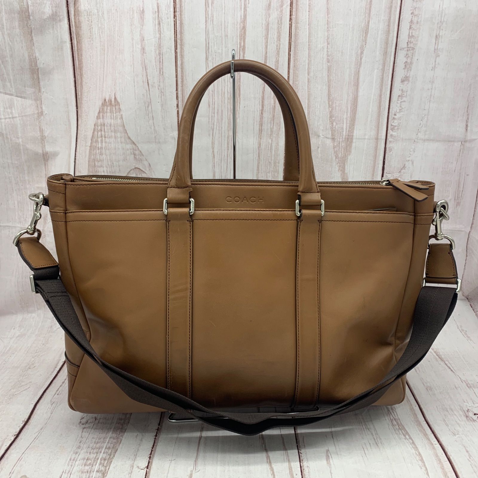 参考定価10万円 美品 COACH コーチ F70916 牛革 レキシントンレザー 