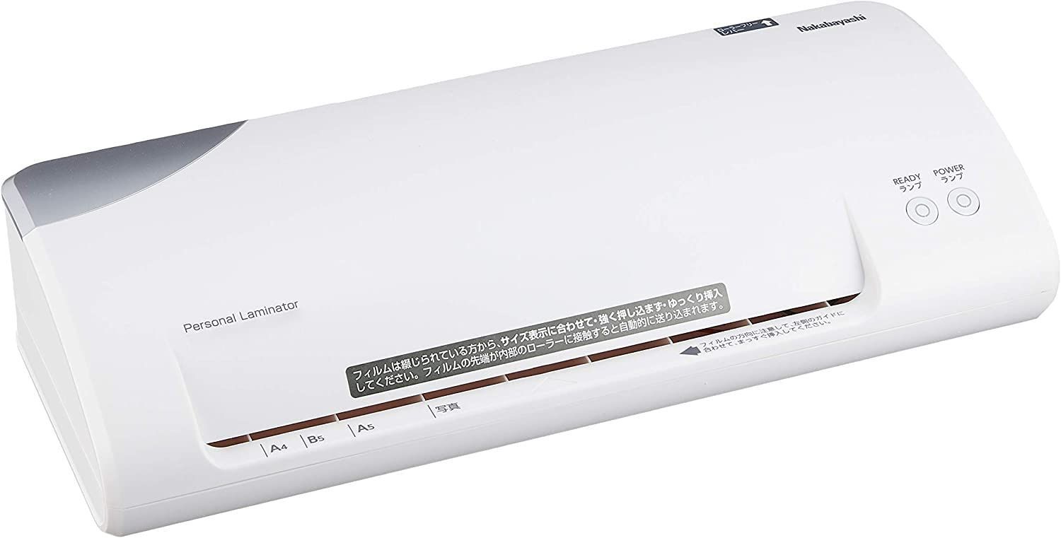 ホワイト ナカバヤシ パーソナルラミネーター A4 ホワイト Z2760