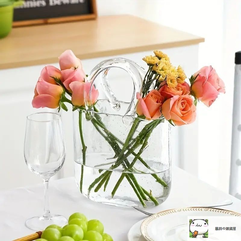 Fifth Avenue Crystal製 赤 ガラス製 ハンドバッグ型 花瓶 1899945501.jpg?1683273236