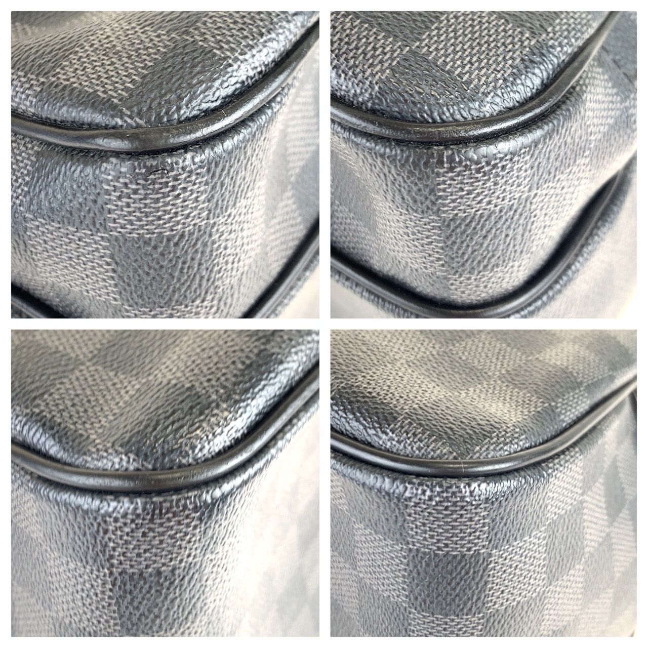 美品 LOUIS VUITTON ルイヴィトン ダミエグラフィット イオ ブラック 