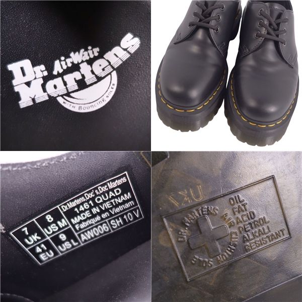 美品 ドクターマーチン Dr.Martens レザーシューズ 1461 QUAD Dr 美品 ドクターマーチン Dr.Martens レザーシューズ 1461 QUAD Dr