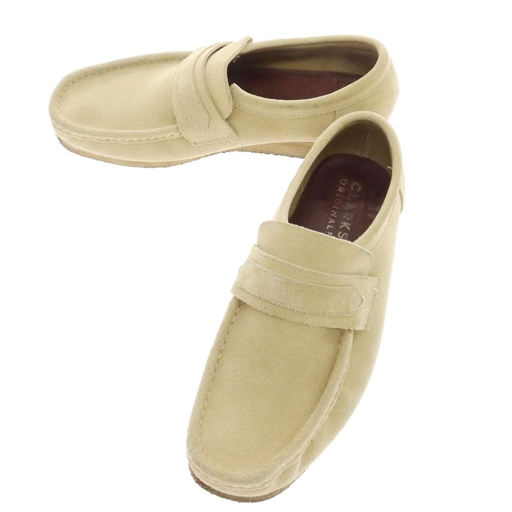 クラークス Clarks スエード ワラビーローファー ベージュ サイズUK7 メンズ