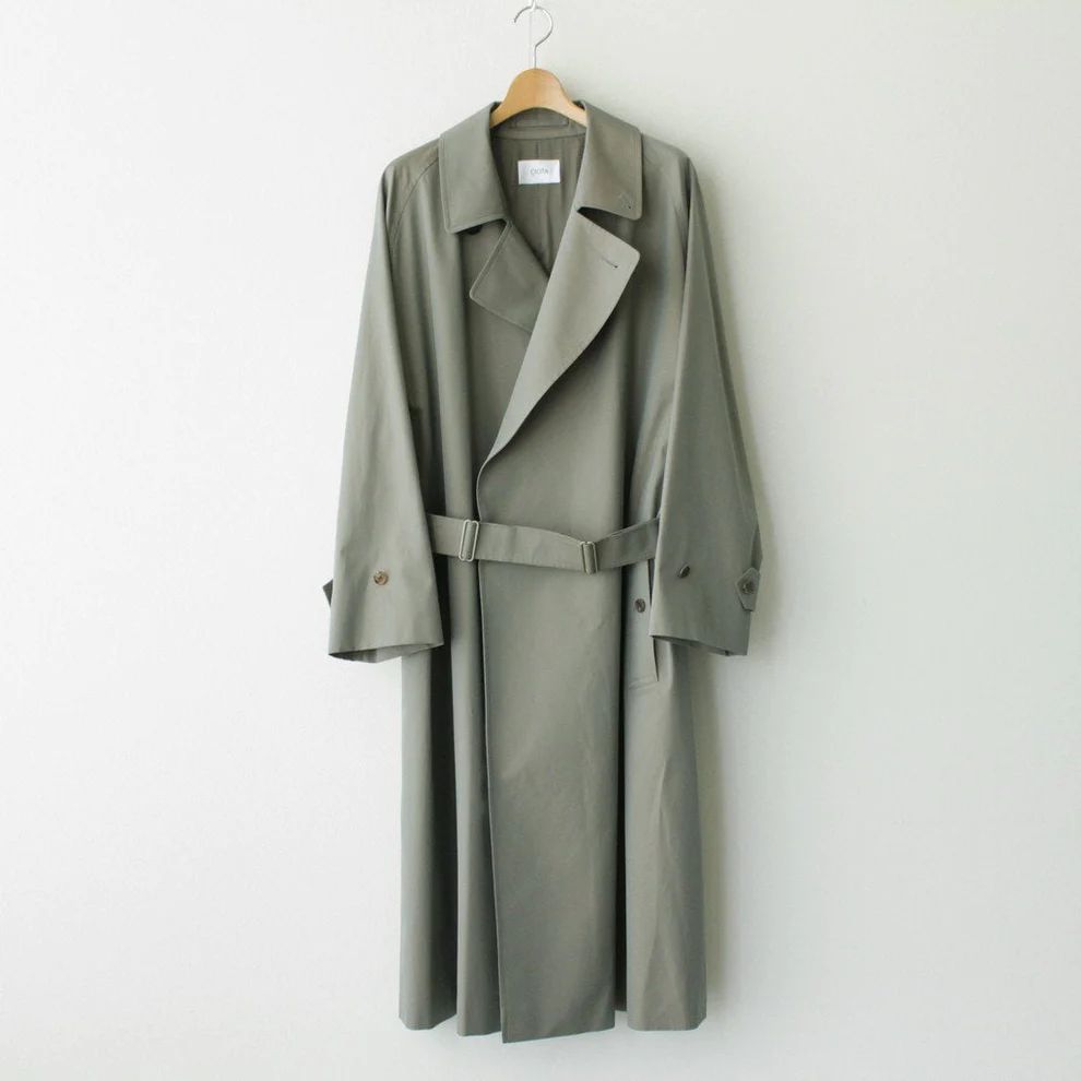 サイズ5 シオタ スビンコットン 100/3 ギャバジン バルマカンコート