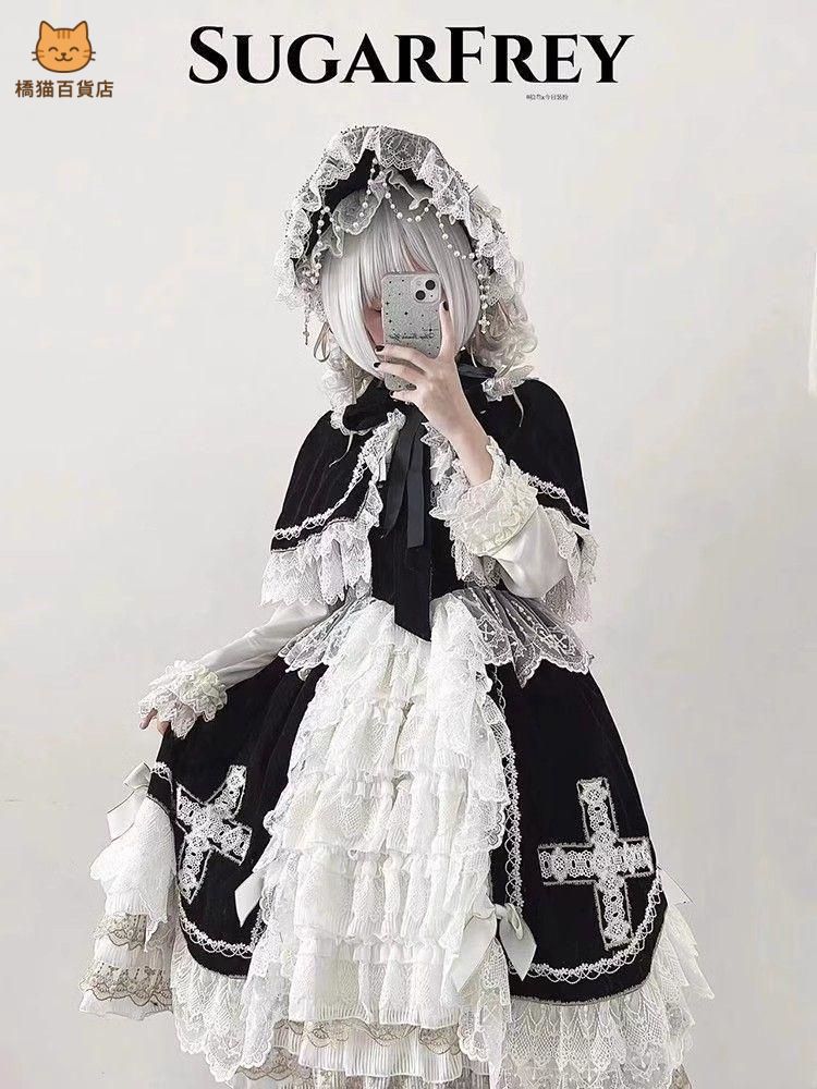 レディースウェア ロリータオリジナル 洋服 ワンピース かわいい ドレス ゴスロリ HF447 学園祭 ステージ 撮影会 自撮り イベント