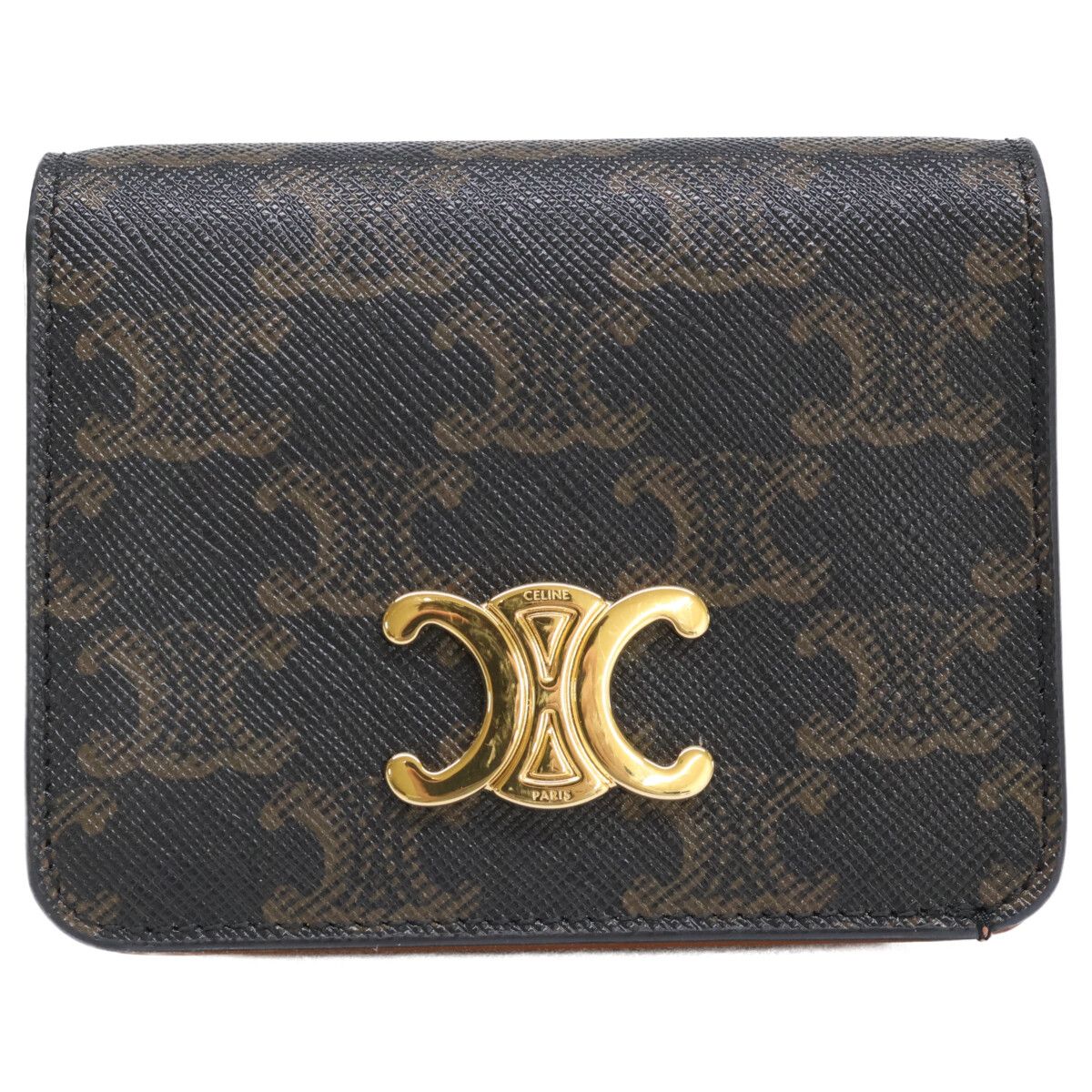 送料無料！ CELINE セリーヌ トリオンフ トリオンフキャンバス コンパクトウォレット