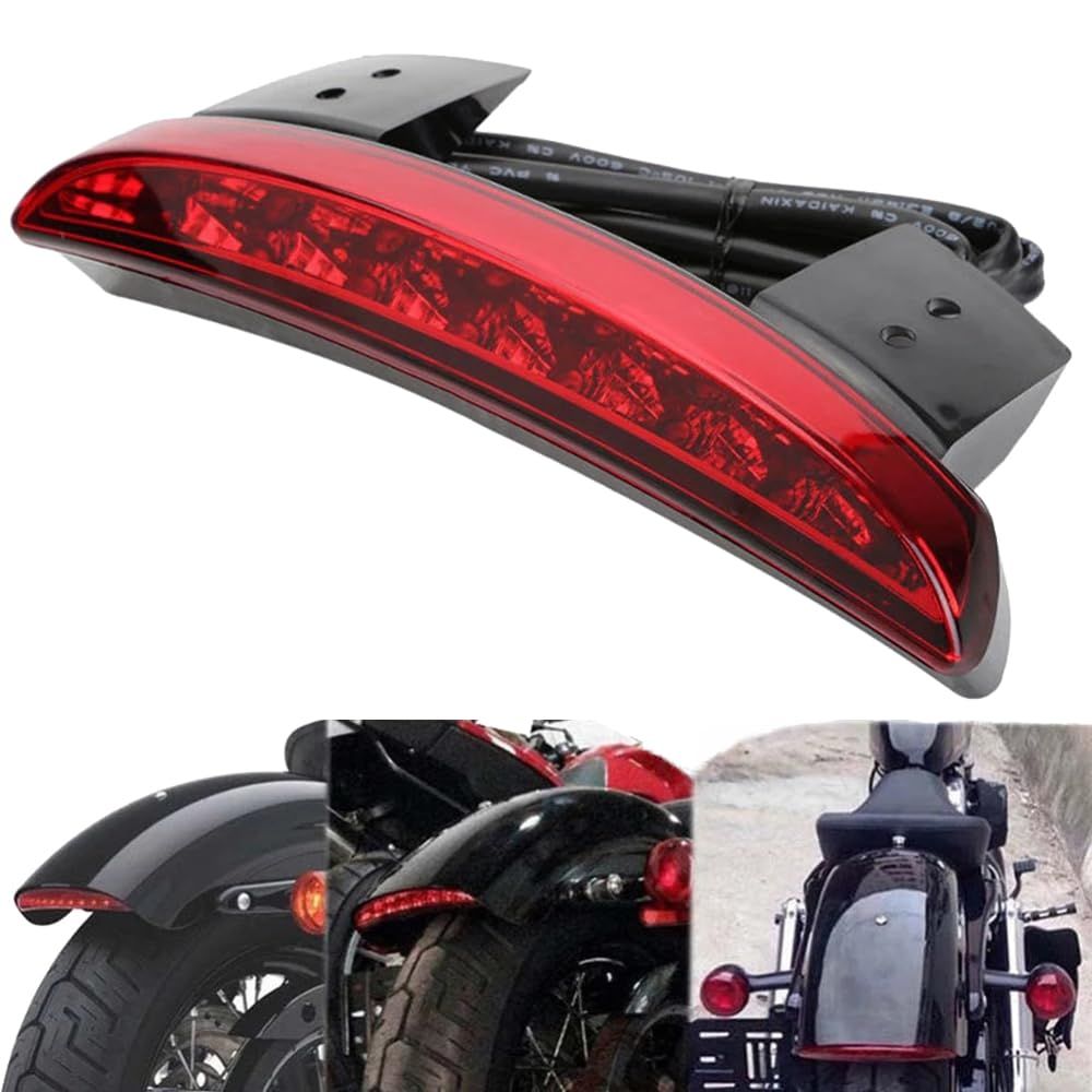 バイク オートバイ LED テール ランプ ストップ ブレーキ ハーレー XL883 XL1200 社外品 汎用 (レッド) [レッド]
