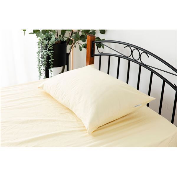 枕カバー 寝具 約43×63cm ベージュ 日本製 綿100％ yucuss ユクスス ベッドルーム 寝室 インテリア雑貨【代引NG】