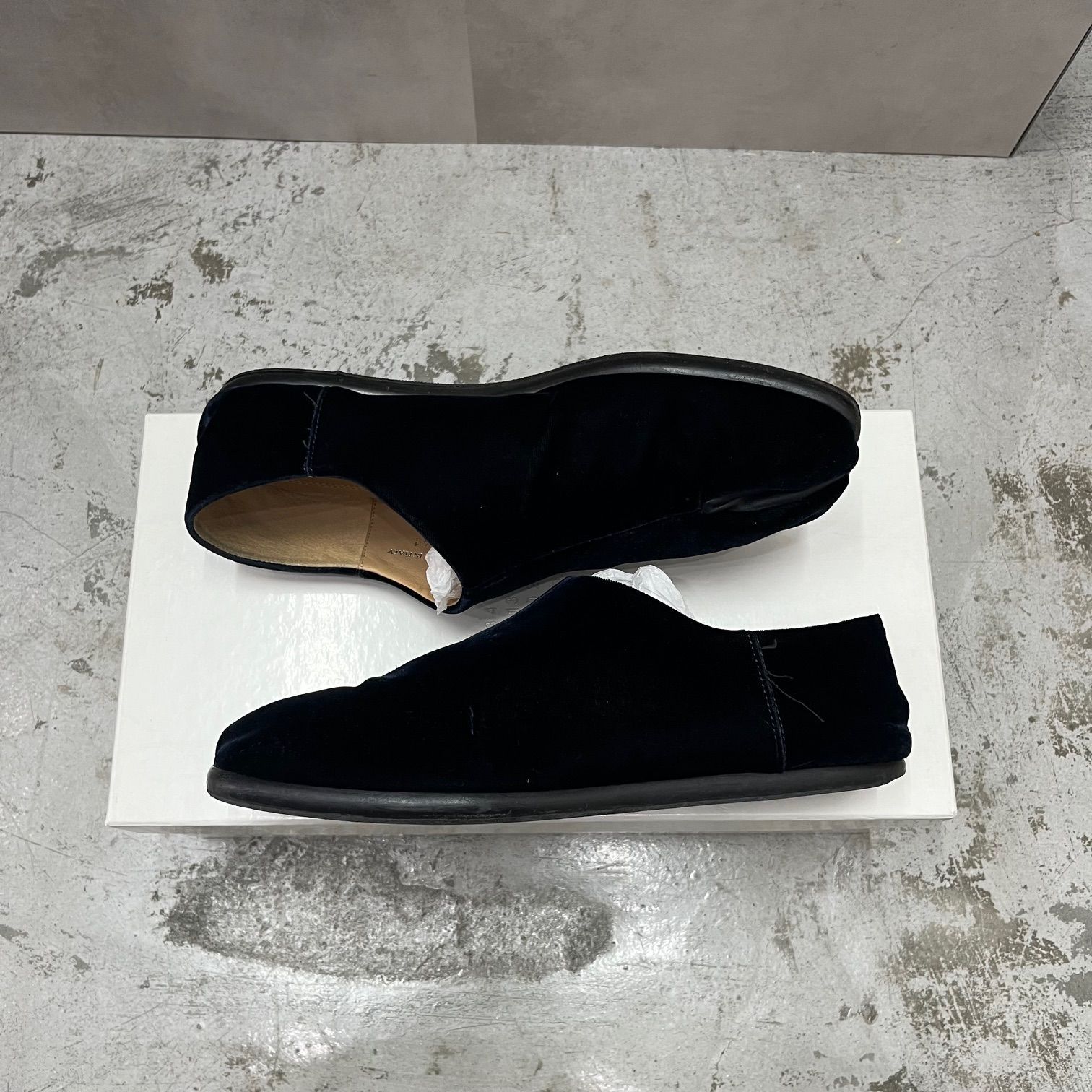 国内正規 Maison Margiela ベルベット 足袋 フラットシューズ メゾン 