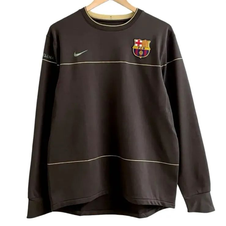 NIKE ナイキ FCB バルセロナ ゲームシャツ 長袖 スウェット L - メルカリ