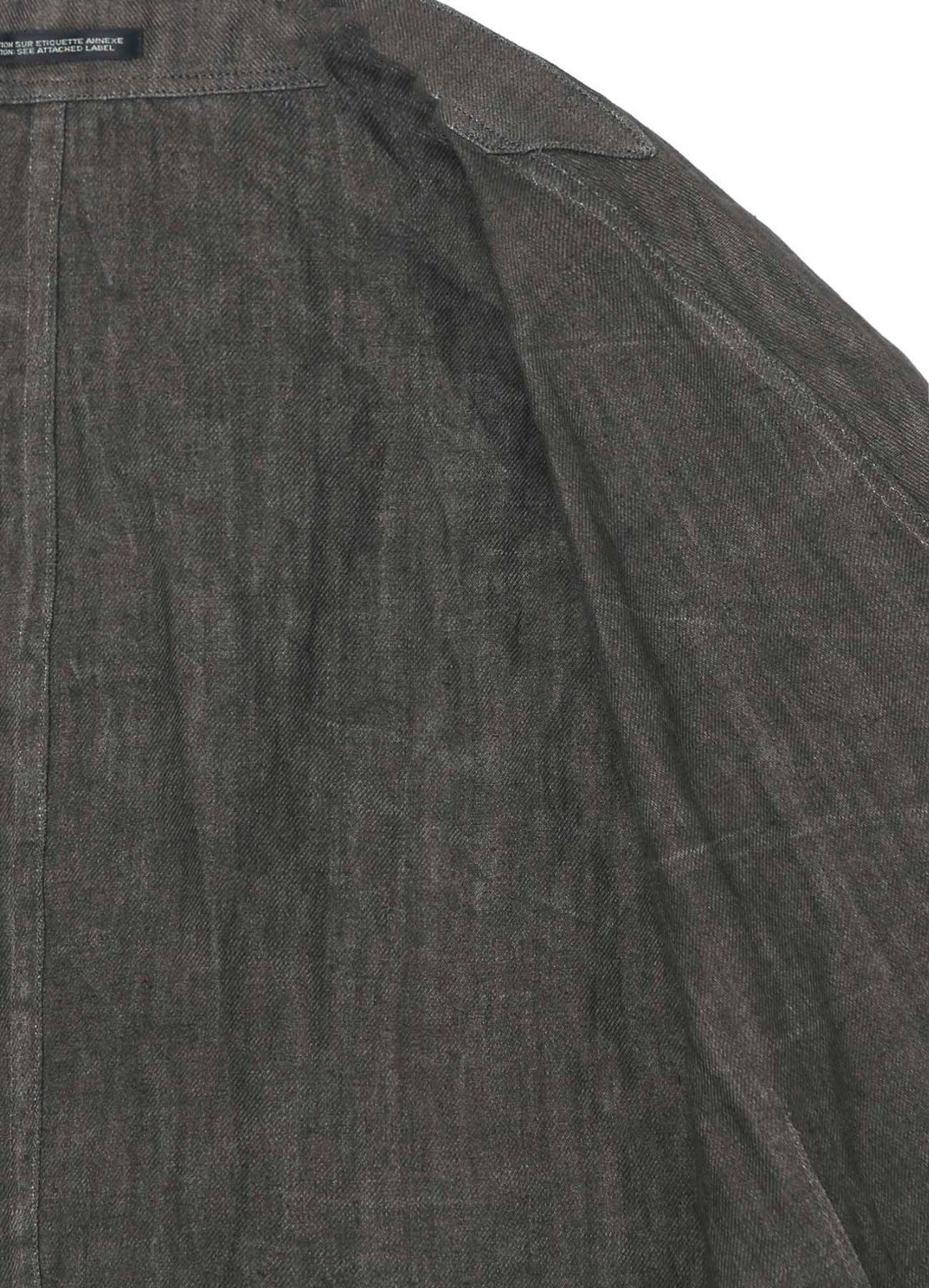 YOHJI YAMAMOTO INK DYED TWILL SINGLE LAPEL SWITCHING JKT HS-J08