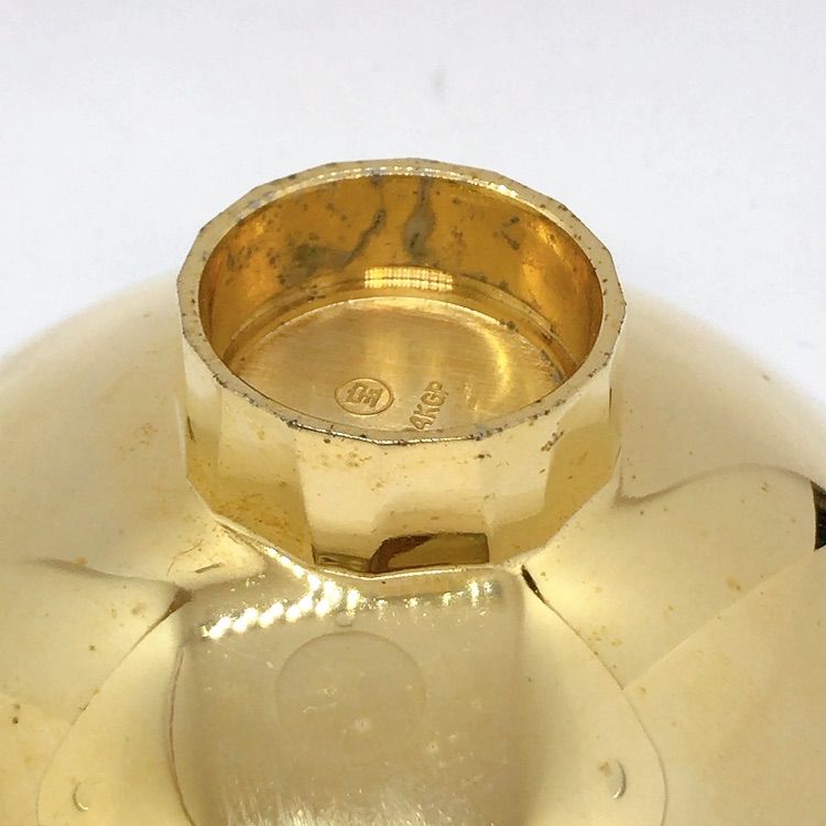 お宝品、蔵出し、十六裏菊家紋金盃(24K GP)、記念品、コレクター お宝品、蔵出し、十六裏菊家紋金盃(24K GP)、記念品、コレクター