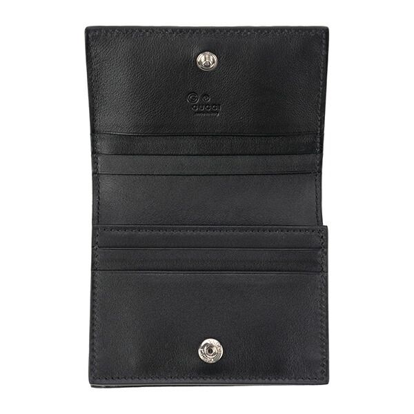 新品 グッチ GUCCI カードケース マイクログッチシマ ブラック