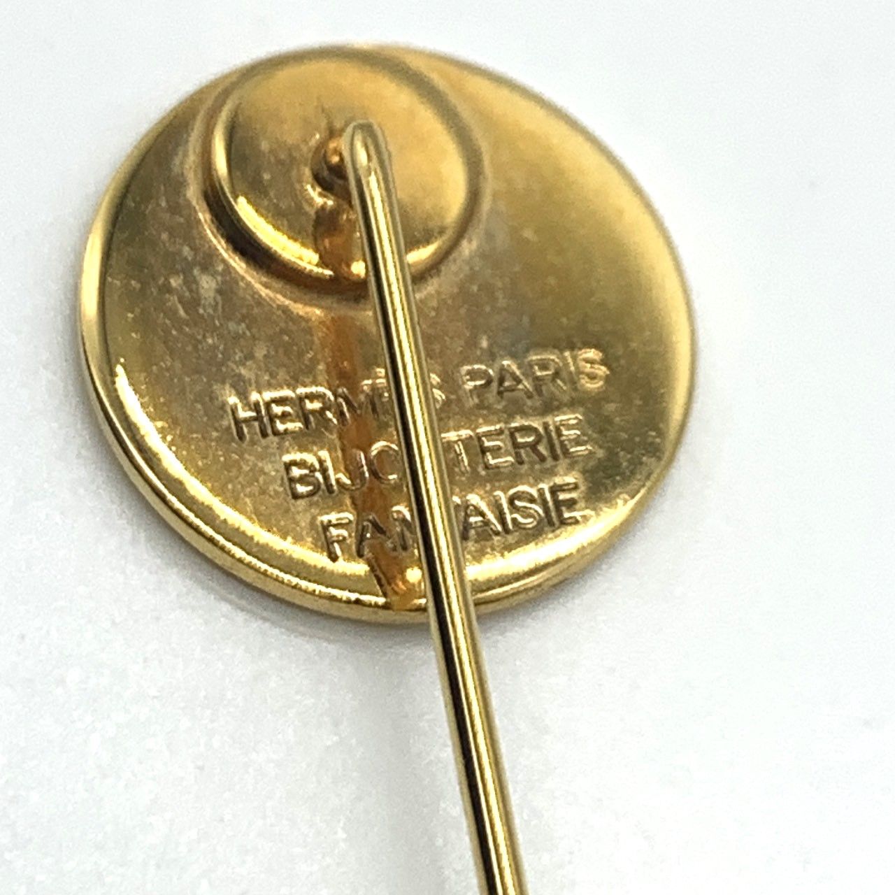 HERMES エルメス ピンブローチ セリエ ゴールド HERMES セリエ ピンブローチ ゴールド メッキ