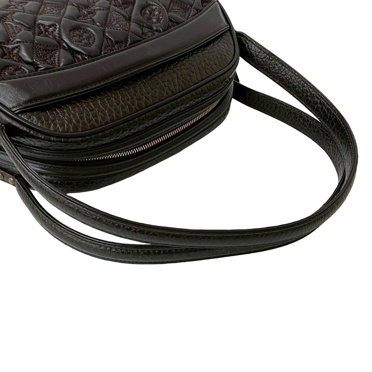 極 美品 袋付 ルイヴィトン モノグラム レザー ボストンバッグ ハンドバッグ 極 美品 袋付き LOUIS VUITTON ルイヴィトン クララ モノグラム