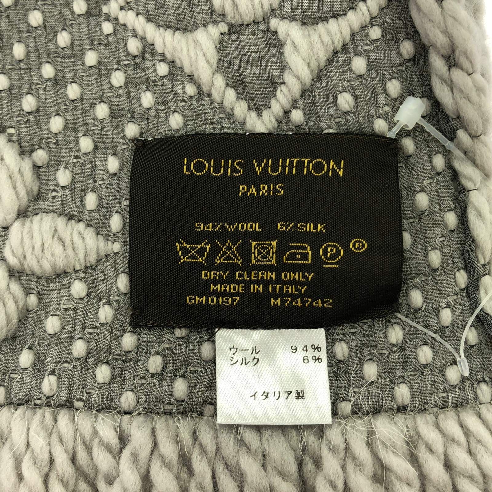 ルイ・ヴィトン LOUIS VUITTON マフラー エシャルプ・ロゴマニア  
