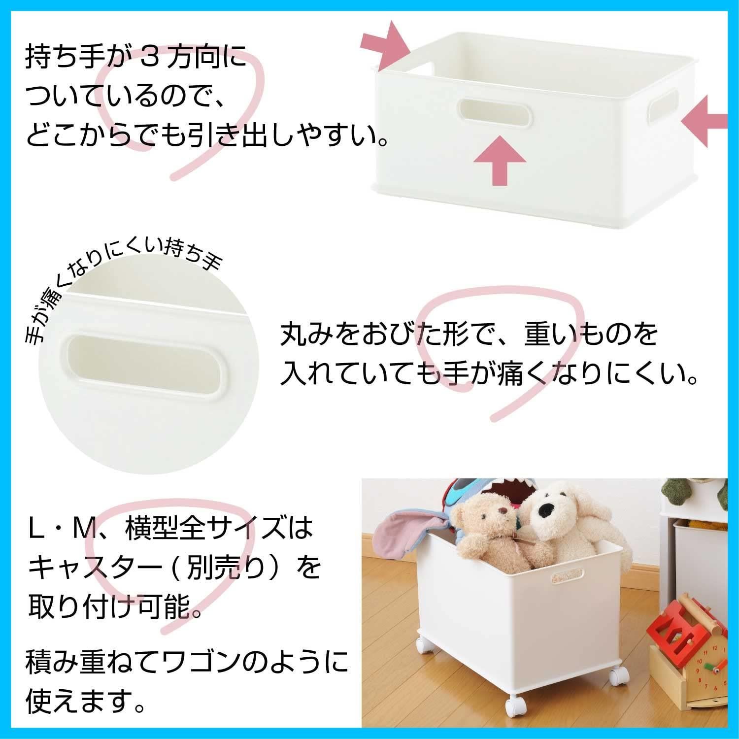 新着商品】squ+ 収納ケース inbox 日本製 キャスター取り付け可