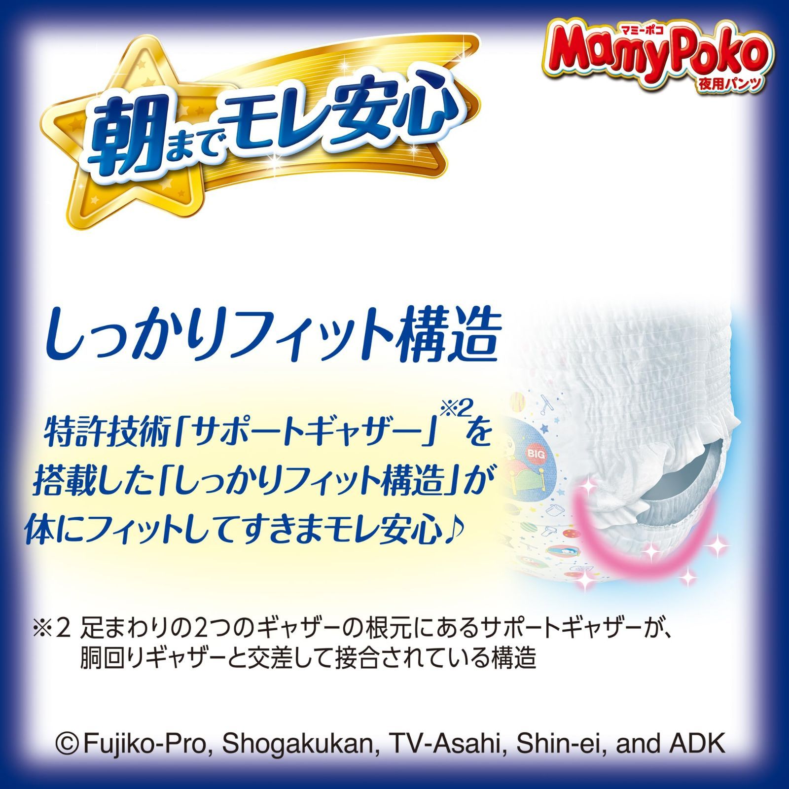 夜用 パンツ ビッグサイズ】マミーポコ 夜用パンツ ドラえもん