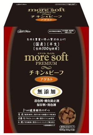 【同梱不可】【3個セット】ペティオ　Add.Mate moresoftプレミアムチキン＆ビーフアダルト600g