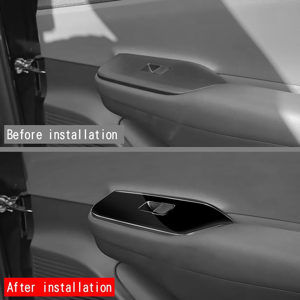 式 トヨタ プリウス 60系 アームレスト枠 ガラスウィンドウスイッチパネル 装飾カバー 4点セット ABS製