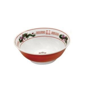 5営業日で発送 ブルーム メーカー取寄 昔ながらの ラーメン鉢 朱巻龍 日本製 美濃焼 食器 - 入数 40