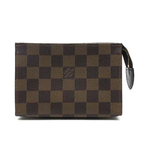 ルイヴィトン LOUIS VUITTON ダミエ ポッシュ トワレット15 ミニ ポーチ 化粧 コスメ N47548