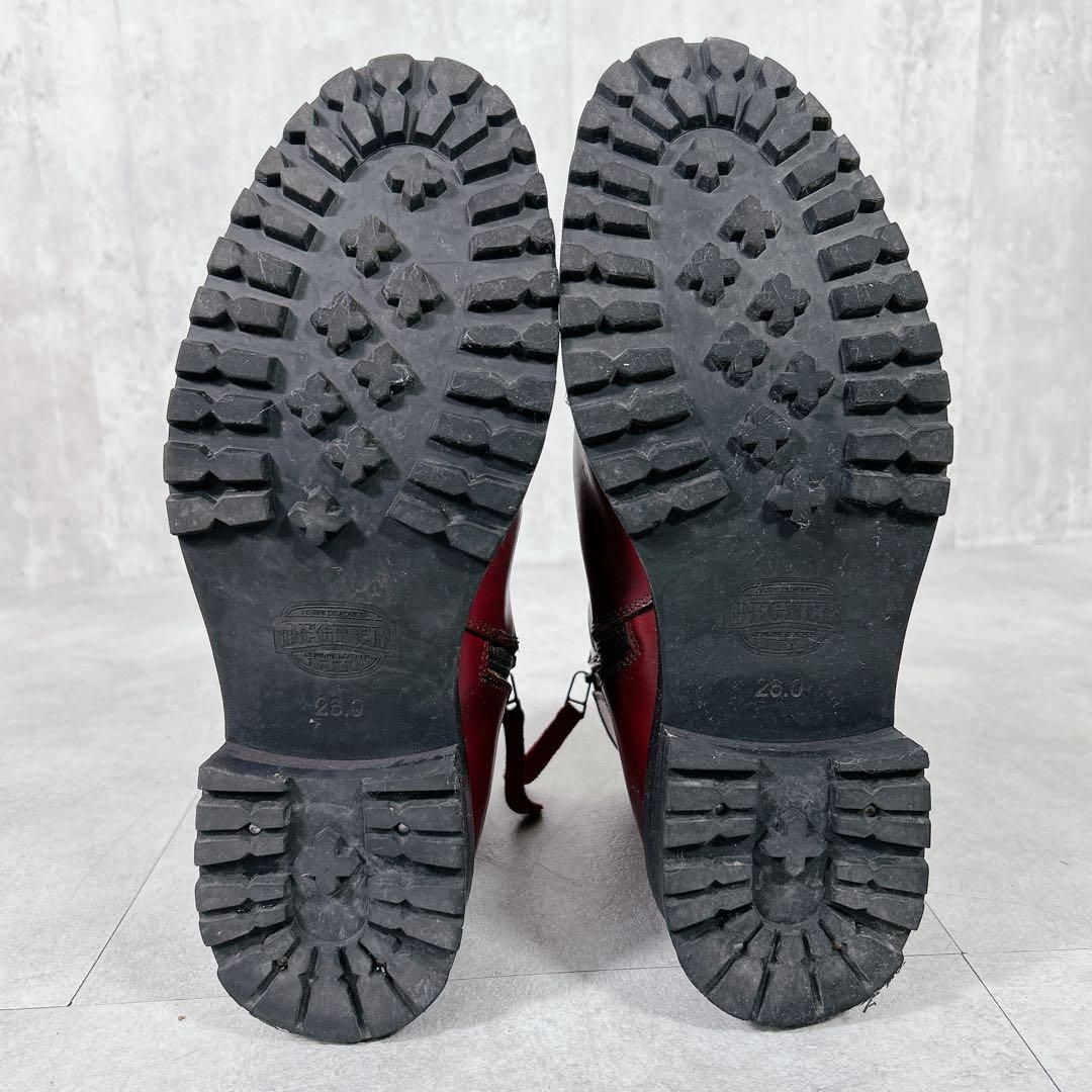 X 640 デグナー HS 09 レザー エンジニアブーツ 26 cm ブラウン エンジニアブーツ ブーツ 革靴 靴