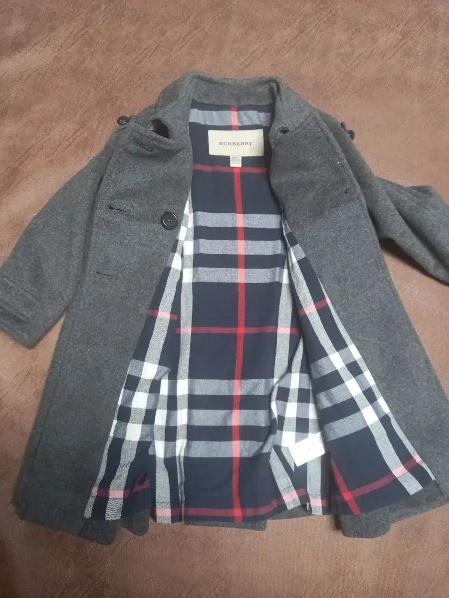  バーバリー キッズ グレー コート 3 y その他 ジャケット ブルゾン