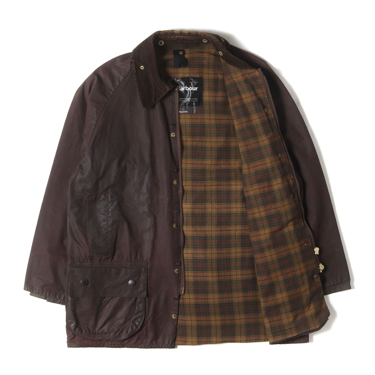 BARBOUR バブアー ジャケット バーガンディー サイズ:42 | 雰囲気抜群 | 00s ビューフォート オイルドコットン ジャケット (A190 BEAUFORT JACKET) | 00年代 古着 | アウター ブルゾン コート 上着【メンズ】【中古】【K4607】 BARBOUR バブアー ジャケット バーガンディー サイズ:42 | 雰囲気抜群