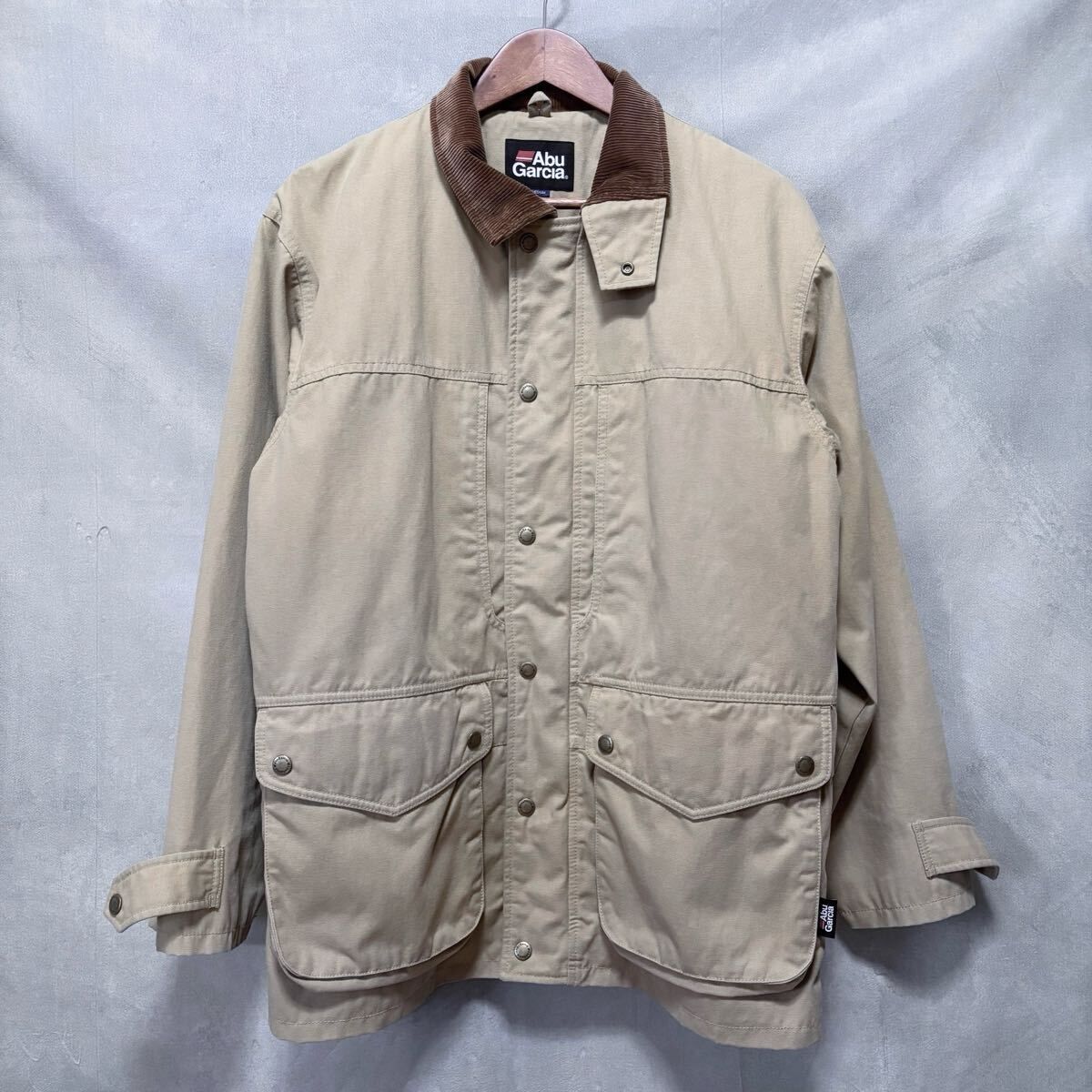 Abu Garcia アブガルシア コットン ダック地 ワーク ハンティング ジャケット size.M ベージュ 型番.01976008