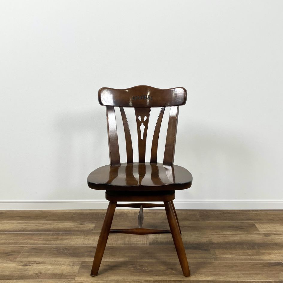 Karimoku COLONIAL CC18 model 肘無　ブラウン　2脚 Karimoku COLONIAL CC18 model 肘無(回転) ブラウン - メルカリ