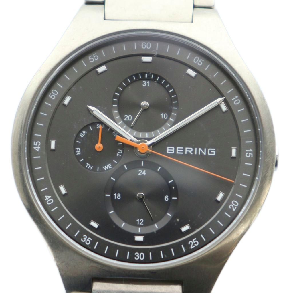 ベーリング BERING Time 11741-702 腕時計 ウォッチ クォーツ ラウンド クロノグラフ チタン チタニウム シルバー色 GY11 |MQ