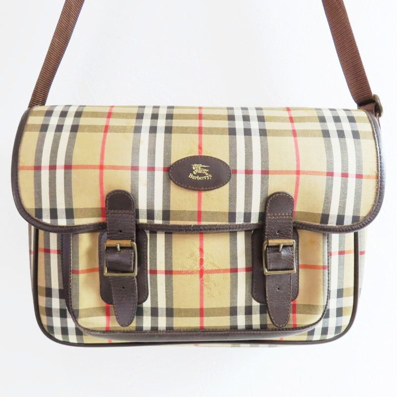 Burberrys バーバリー ノバチェック メッセンジャー ショルダーバッグ