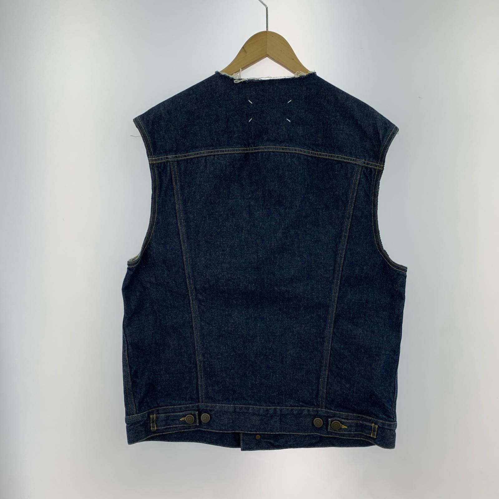 MAISON MARGIELA デニムジャケット 22SS ノーカラーデニムベスト