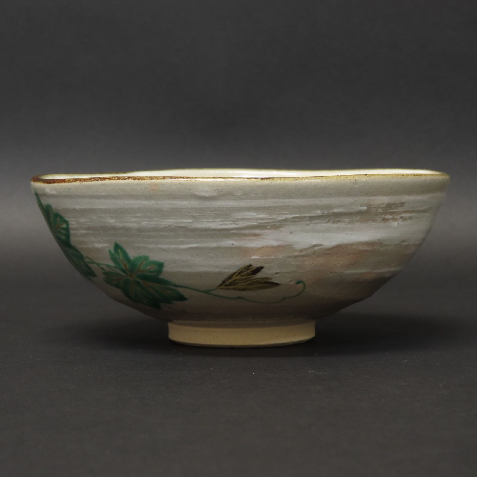 南口閑粋作　杣山焼　乾山五葉躑躅　茶盌 共箱 栞 茶道具 抹茶碗 新品 杣山焼 南口 閑粋 乾山 吹寄 茶碗 : 古美術植松 - 通販 - Yahoo