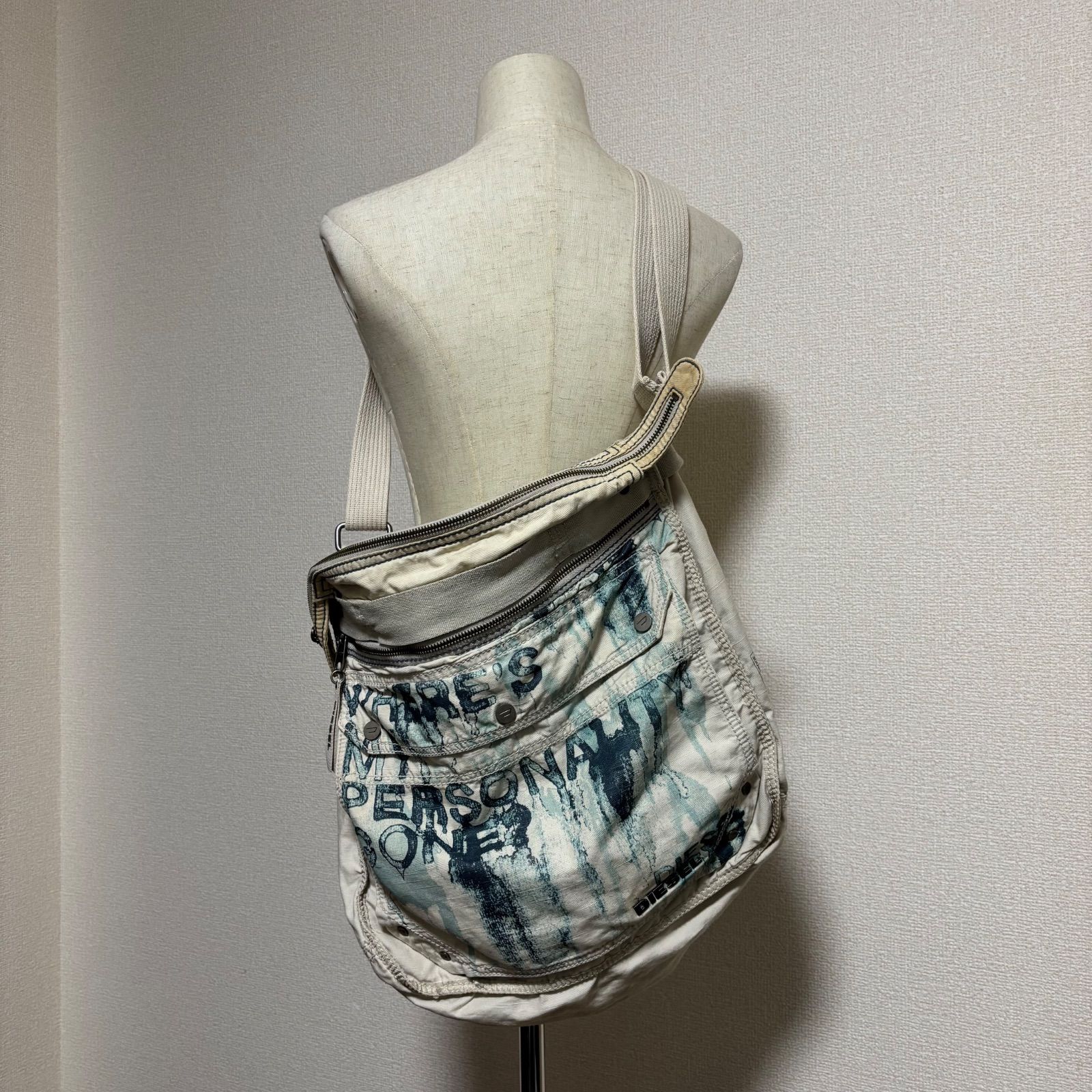 archive DIESEL studs shoulderbag Y2Kグランジ archive DIESEL studs