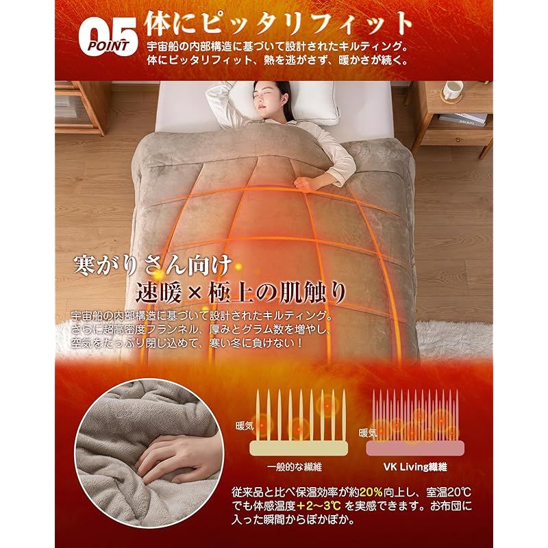 在庫セール】VK Living 掛け布団 【シンサレート＋宇宙服断熱素材