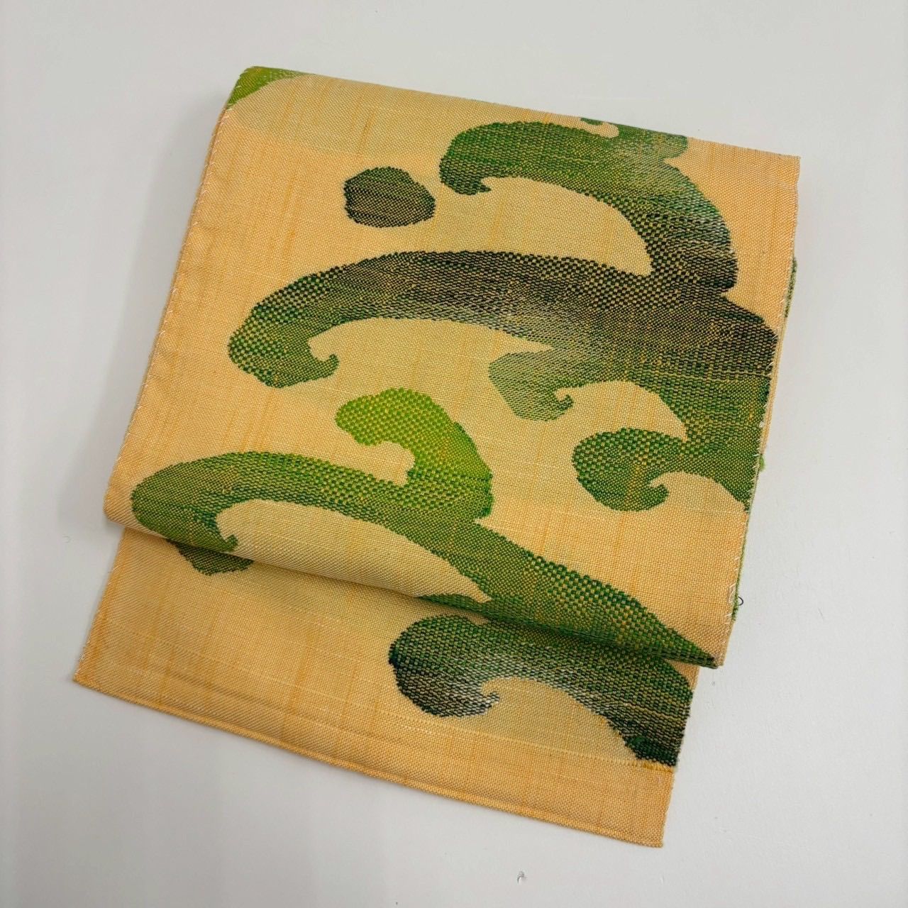 名古屋帯 正絹 唐草 紬の上品な加工 八寸 MA-151 - メルカリ