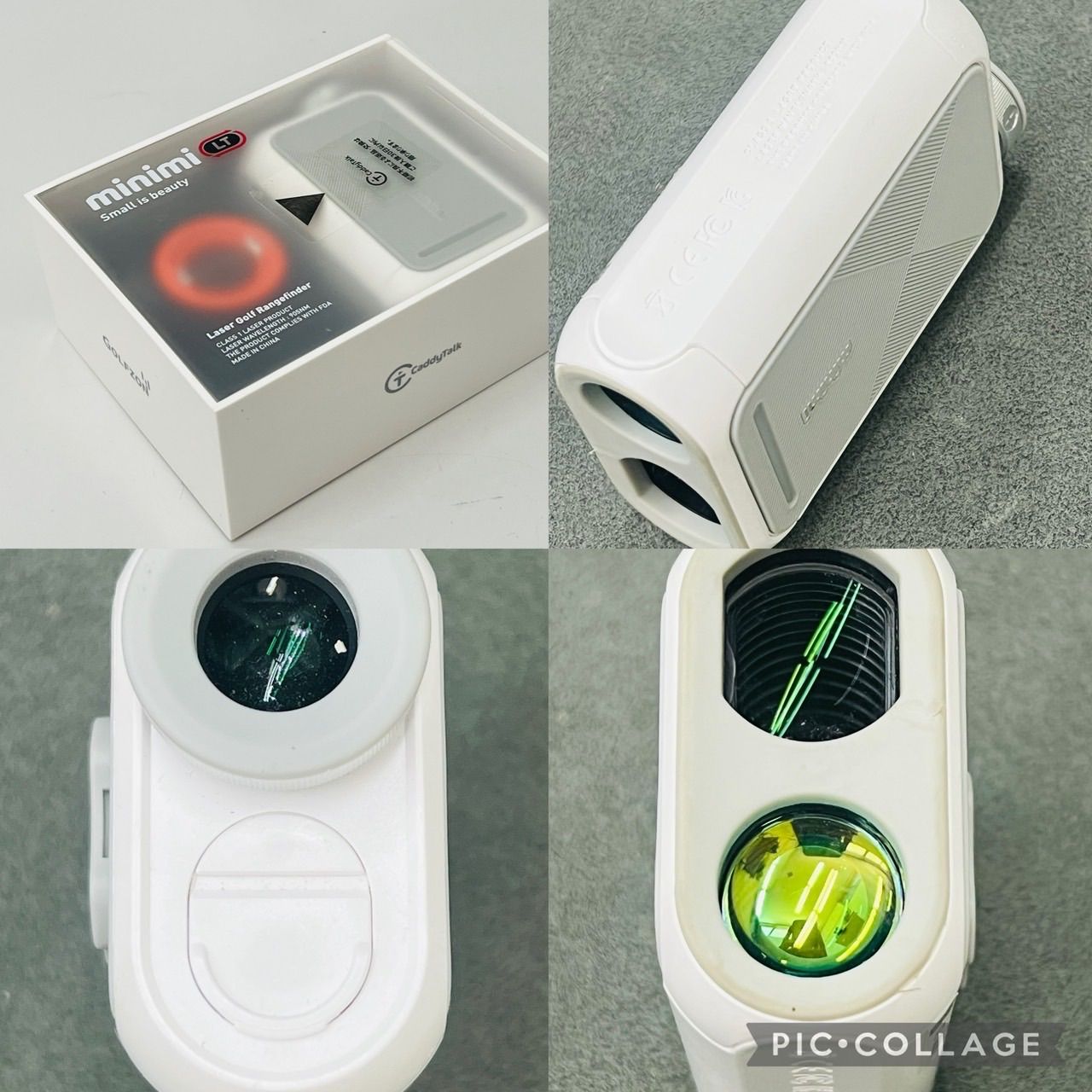 ゴルフレーザー距離測定器 キャディトーク minimi ミニミ ホワイト