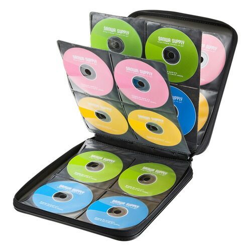 5個セット サンワサプライ DVD CDセミハードケース 160枚収納 ブラック FCD-WL160BKX5