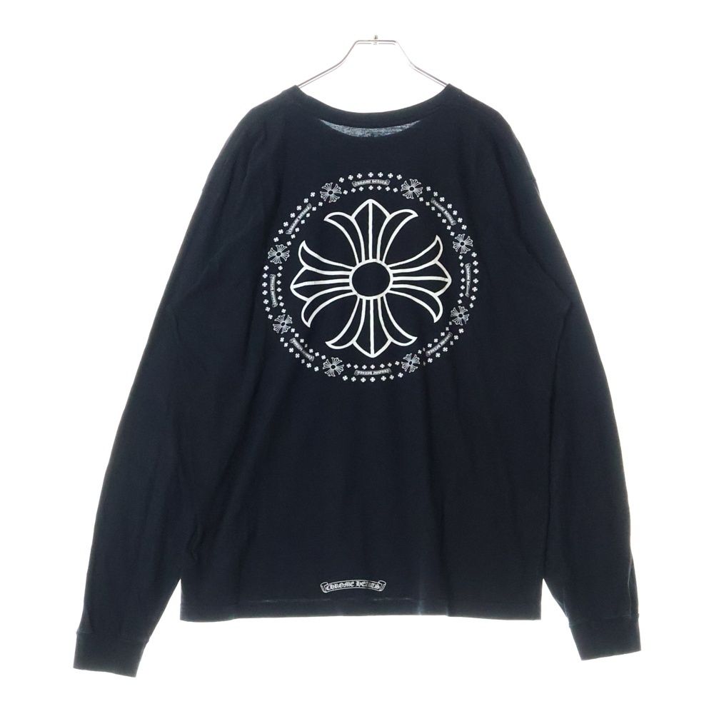 CHROME HEARTS ロンT ブラック サークルロゴ CHプラス TEE CHROME HEARTS (クロムハーツ) CH PLUS L/S Tee CHサークルロゴ