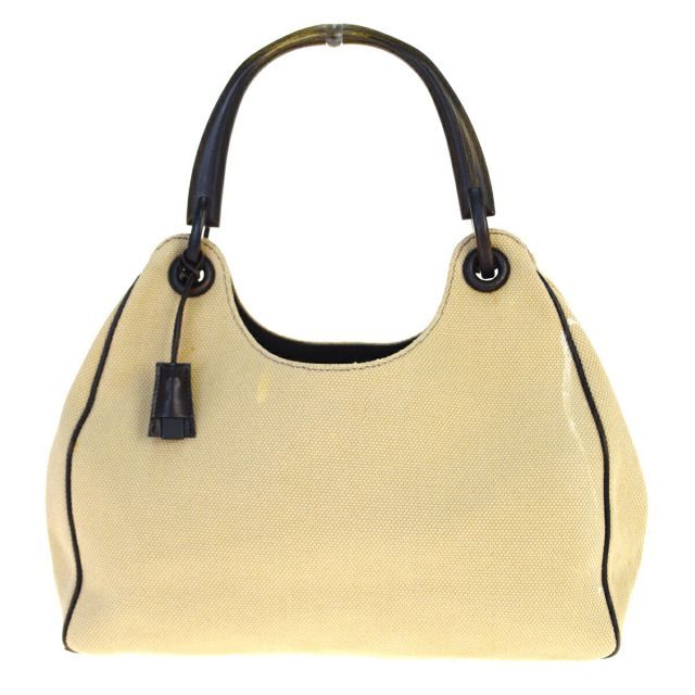 【中古】 グッチ(Gucci) キャンバス，レザー ショルダーバッグ ベージュ 03GB986