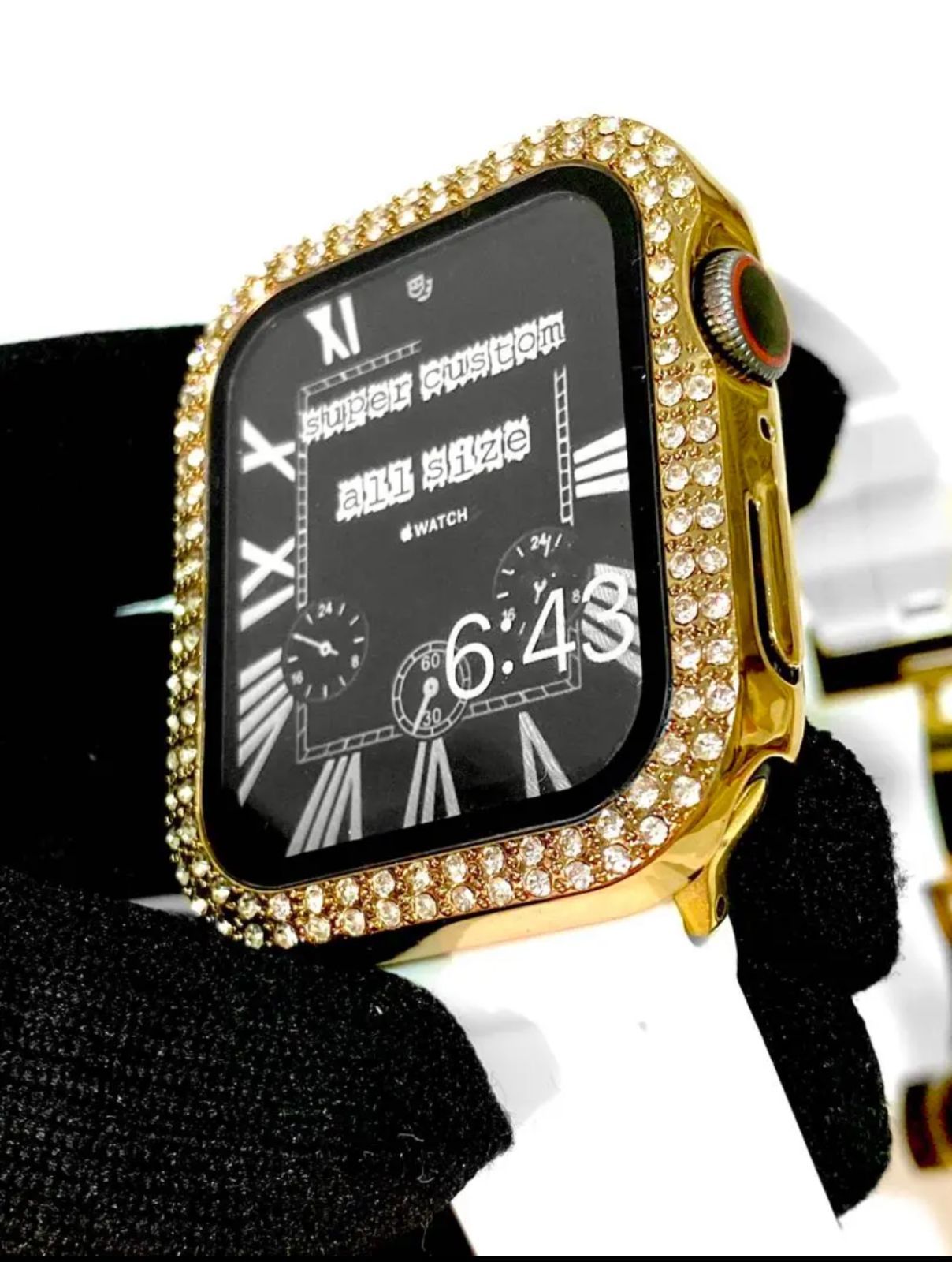 Apple Watch キラキラ ケース ラバーバンド アップルウォッチ B1 