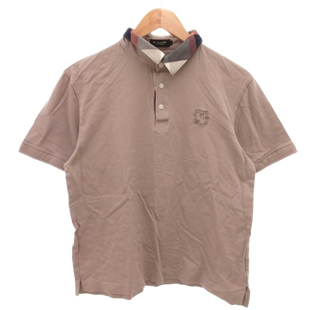 L★新品 ブラックレーベル クレストブリッジ ★エンブレム刺繍 半袖ポロシャツ 新品 クレストブリッジ ポロシャツ ブラックレーベルクレストブリッジ