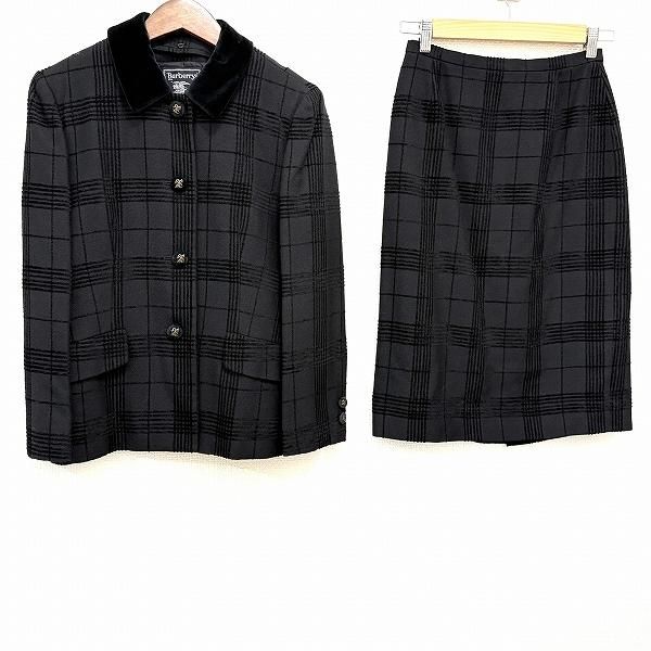 レディース #wnc バーバリー BURBERRY スカートスーツ 40 黒 