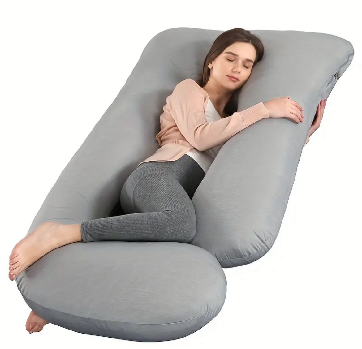 楽天市場正規販売店にて購入】HUGMOTTI U字型抱き枕 エレガントグレー