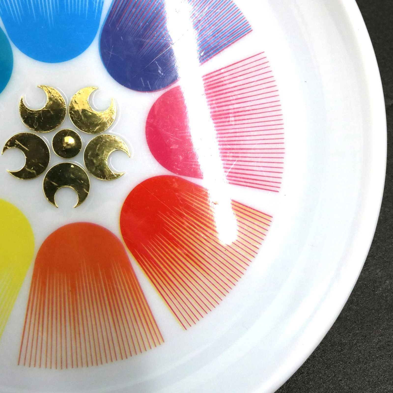 NA]大阪万博 EXPO'70 トレイ レインボー おぼん プラスチック 虹 1970