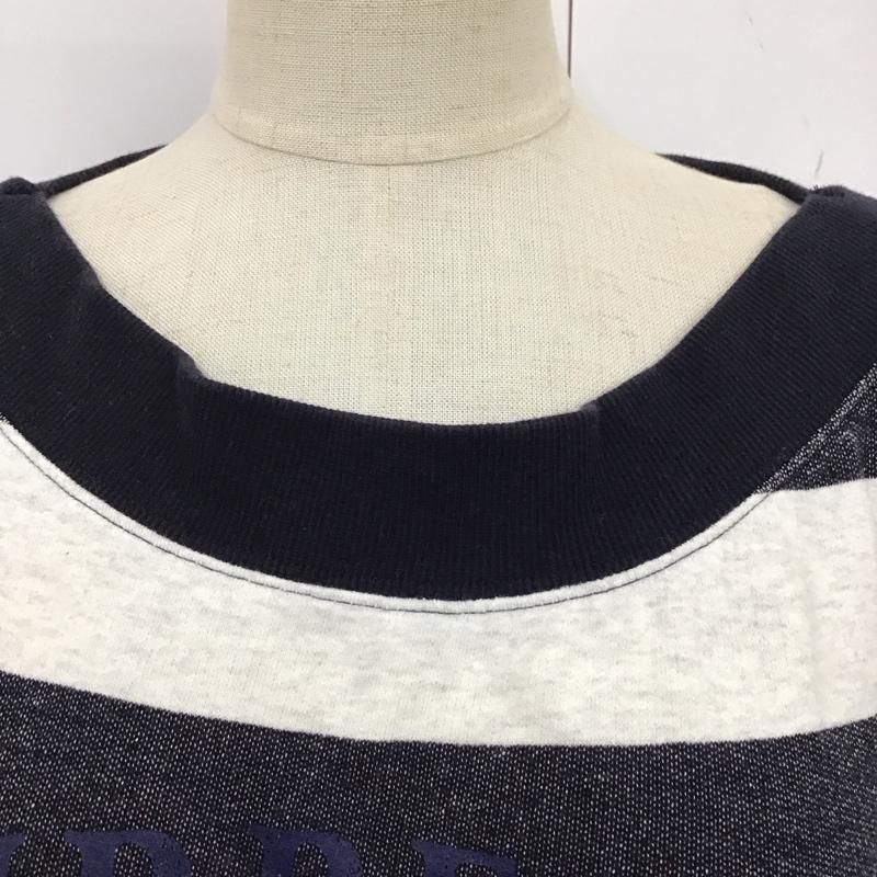 バーバリーブルーレーベル　ネイビー　ボーダーワンピース ☆美品☆バーバリーブルーレーベル＊シャドーボーダー