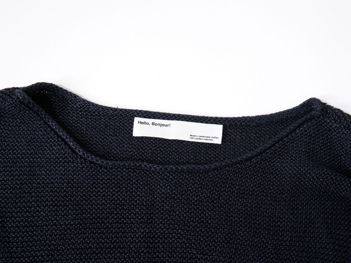 アパルトモンLinen Boat Neck Knit リネンボートネックニット